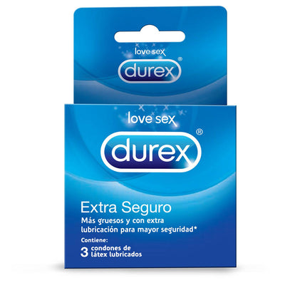 Durex Extra Seguro, 3 piezas (6092623446213)