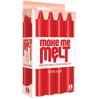 The 9'S Make Me Melt Drip Candles-Red Hot (4-Pack) (6665454289093)
