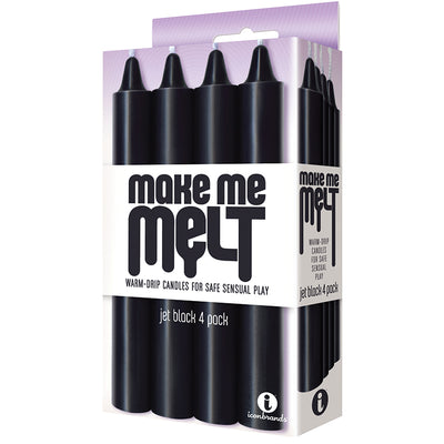 The 9'S Make Me Melt Drip Candles-Jet Black (4 Pack) (6665471983813)