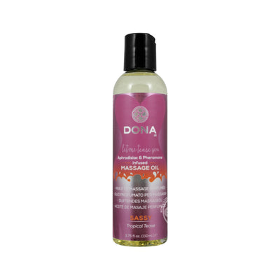 Dona Aphrodisiac & Pheromone Infused Massage Oil Sassy Tropical Tease 3.75 fl.oz / 110mL (4673825898595)