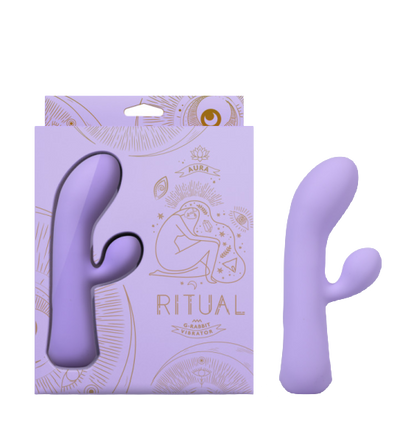 RITUAL - Aura - Rechargeable Silicone Rabbit Vibe - Lilac (7817665020121)