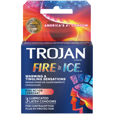 Trojan Fire & Ice Condoms 3 Pack (8168538931417)