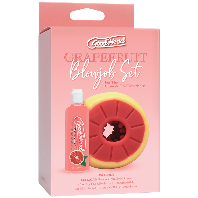 GoodHead - Grapefruit Blowjob Set - Yellow (8983328555225)