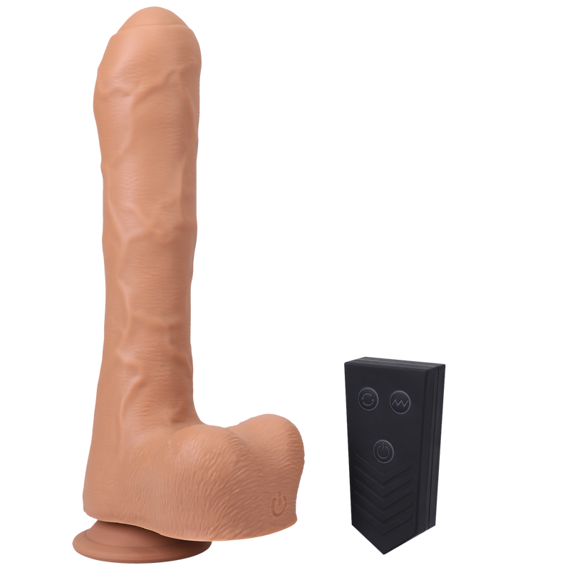 Fort Troff - Uncut Thruster - Mini Fuck Machine - Rechargeable Silicone with Remote - Caramel (8391035977945)