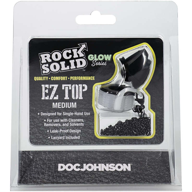 ROCK SOLID - EZ Top - Glow in the Dark - Medium - Black, Green Glow (8983337337049)