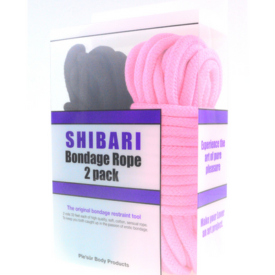 Rope 2 Pack Shibari Bondage Rope Kit (Black & Pink) (8940505858265)