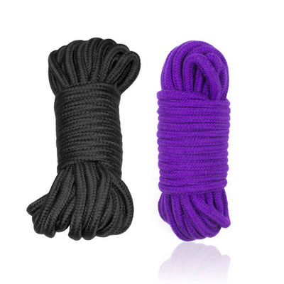 Rope 2 Pack Shibari Bondage Rope Kit (Black & Purple) (8940504023257)