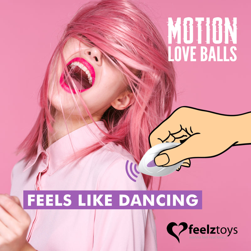 FEELZTOYS - REMOTE CONTROLLED MOTION LOVE BALLS TWISTY (8481083687129)