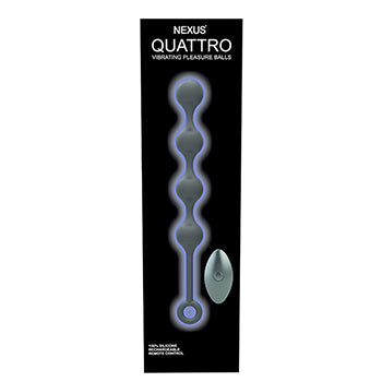 NEXUS - QUATTRO REMOTE CONTROL VIBRATING PLEASURE BEADS BLACK (8166400622809)