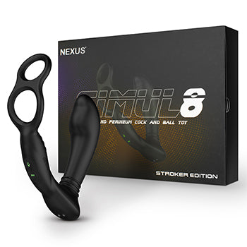NEXUS - SIMUL8 STROKER EDITION VIBRATING DUAL MOTOR ANAL COCK AND BALL TOY (8166358941913)