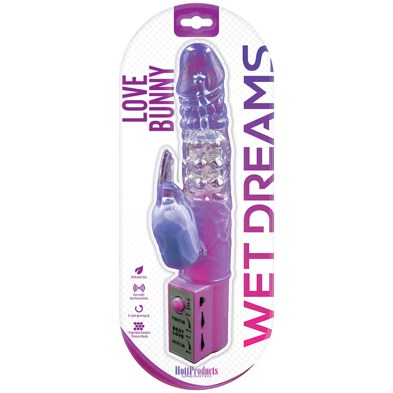 Wet Dreams Love Bunny-Purple 9.5" (8390960447705)