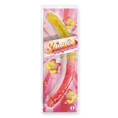 Shades Gradient Jelly Double Dong - Pink/Yellow (8438373515481)