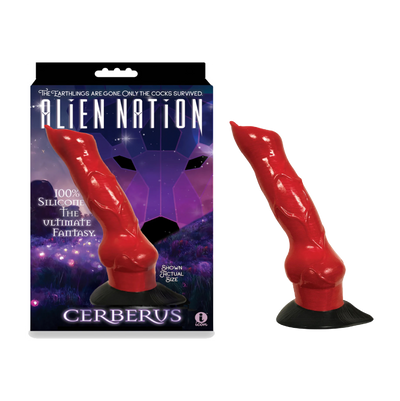 Alien Nation Cerberus Silicone Creature Dildo - Red (8438275113177)