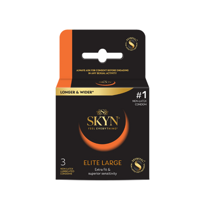 Lifestyles Skyn Elite Large Non Latex Lubricated Condoms 3-Pack (4161602355299)