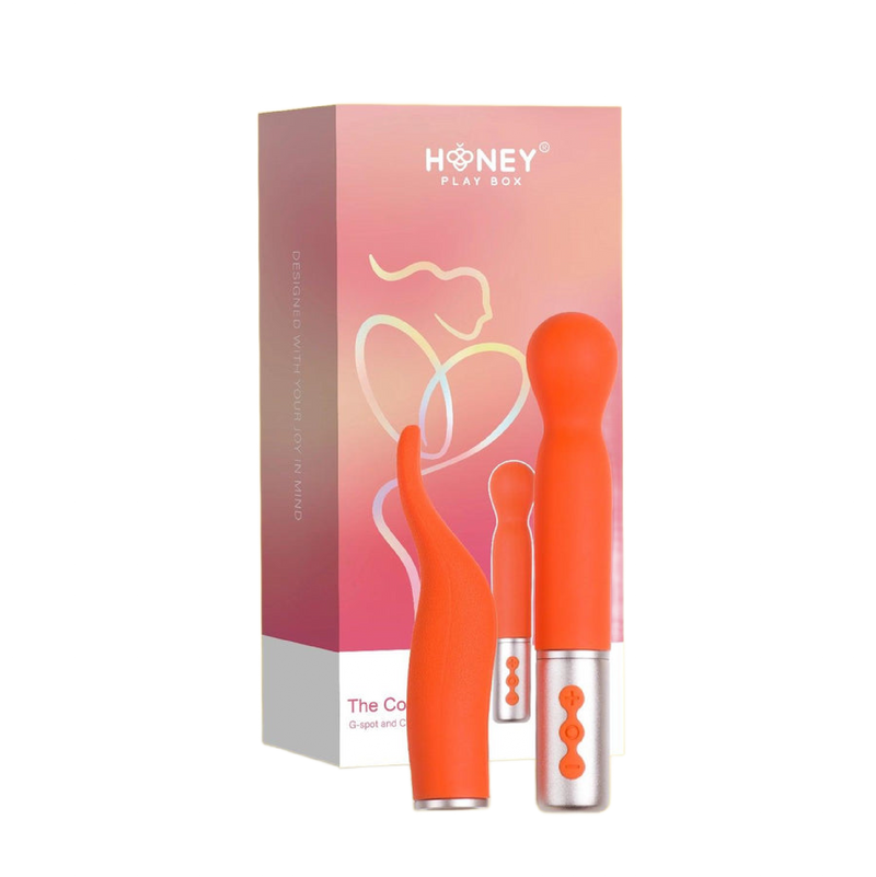 THE NAUGHTY COLLECTION Interchangeable Heads Vibrator Orange (8892152316121) (8900545675481)