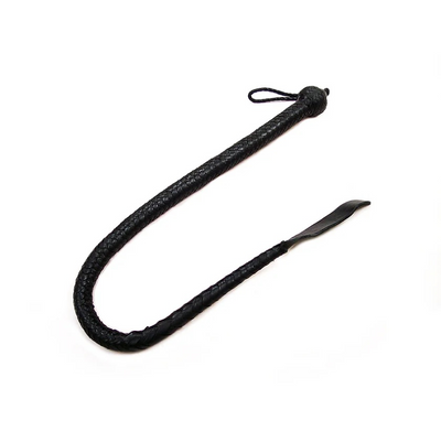 Leather Devil Tail Whip Black (8181797716185)