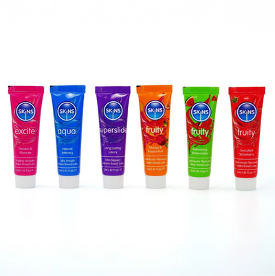 Skins Vital and Fruity Lubes Sampler Tubes (6 x 12ml) (8947706003673)