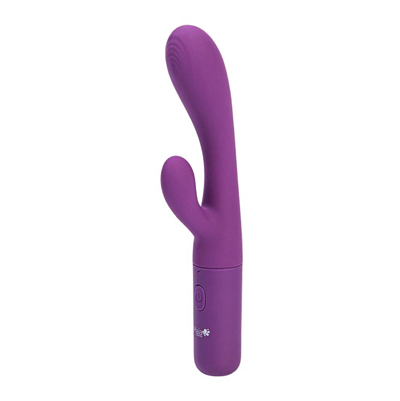 VIBELITE Rayla 10-Function Silicone Dual Stimulator Rechargeable Vibrator Purple (8572543729881)