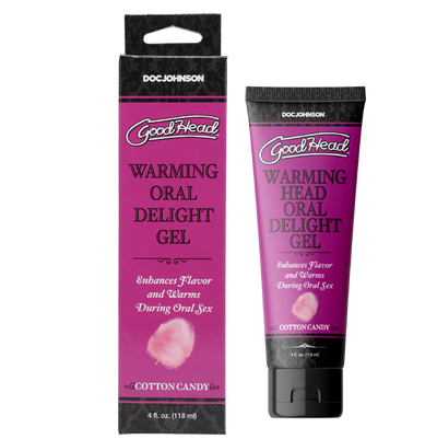 GoodHead - Warming Oral Delight Gel - Cotton Candy - 4 fl. oz. (8572617097433)
