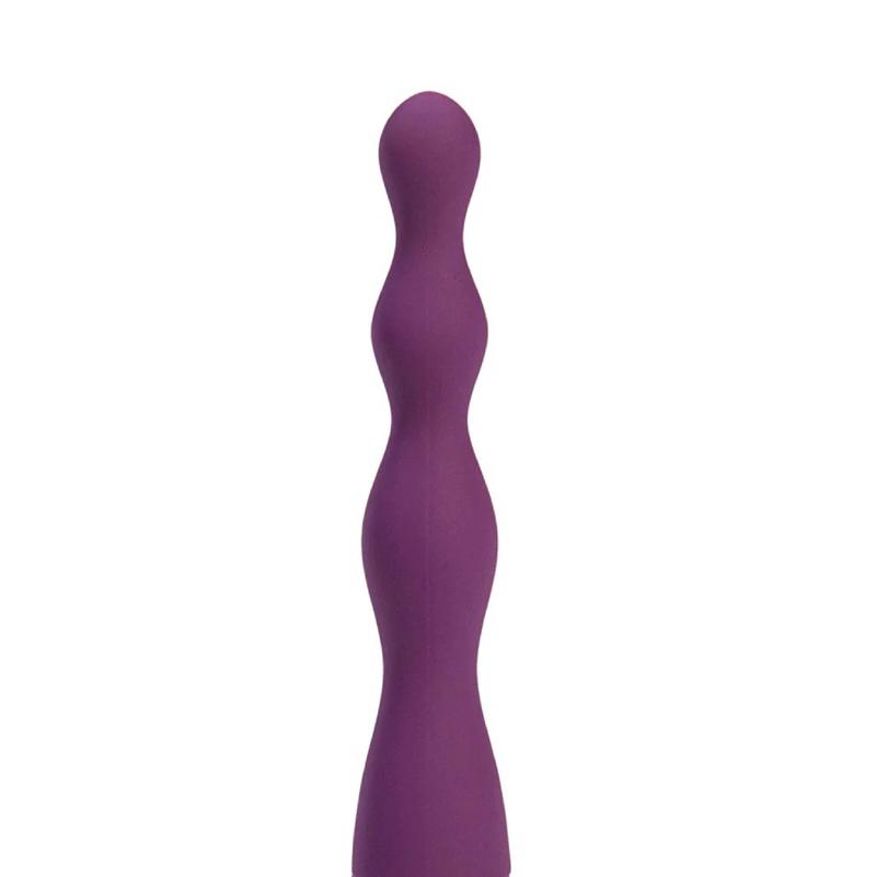 VIBELITE Dani 10-Function Silicone Beaded Rechargeable Anal Vibe Purple (8572528754905)