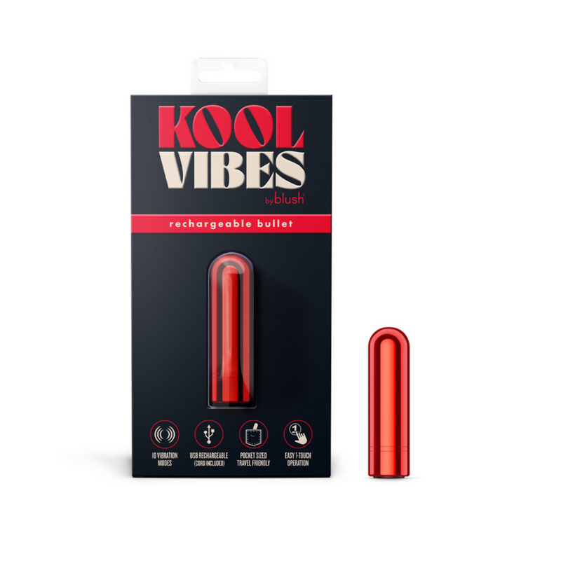 Kool Vibes - Rechargeable Mini Bullet - Cherry (8496913121497)
