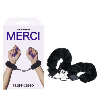 Merci - Fluff Cuffs - Black (8437294301401)