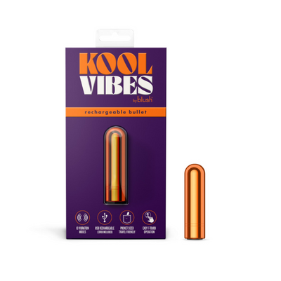 Kool Vibes - Rechargeable Mini Bullet - Tangerine (8496922394841)