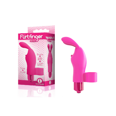 The 9's - Flirt finger Bunny Finger Bullet Vibrators - Pink (8438401138905)