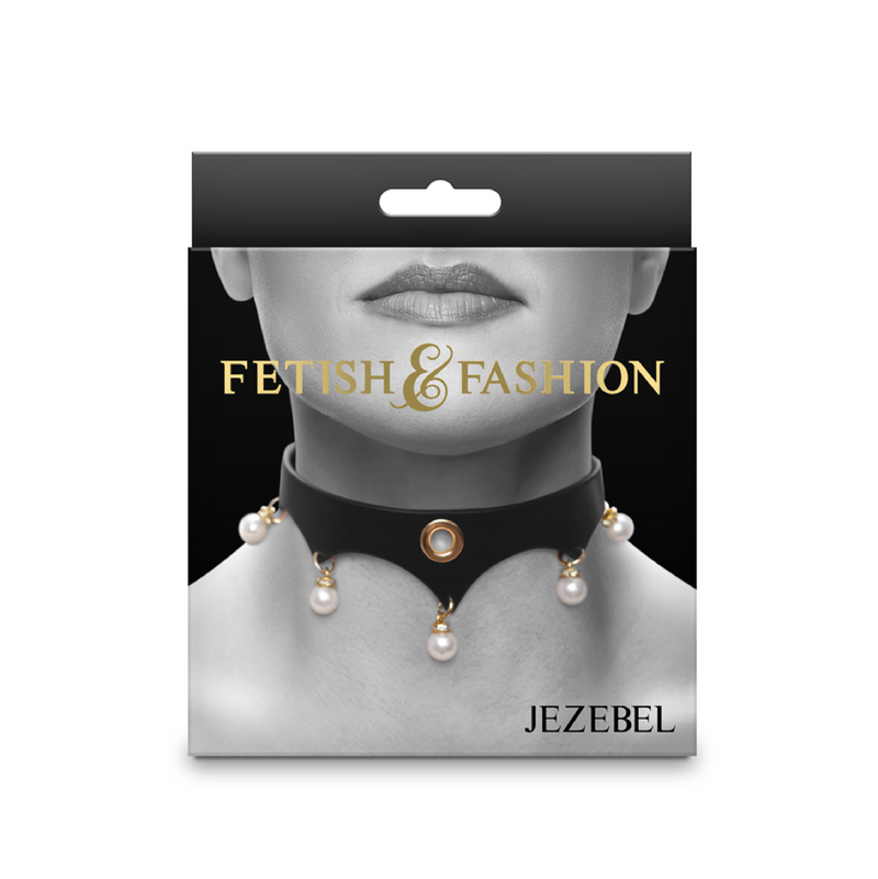 Fetish & Fashion - Jezebel Collar - Black (8523172184281)