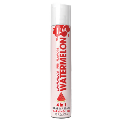 Wet Warming Fun Flavors Watermelon 4-In-1 Lubricant 1oz (8513376780505)