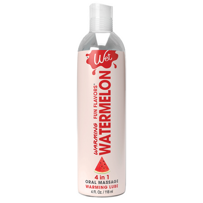 Wet Warming Fun Flavors Watermelon 4-In-1 Lubricant 4oz (8513381302489) (8931342745817)