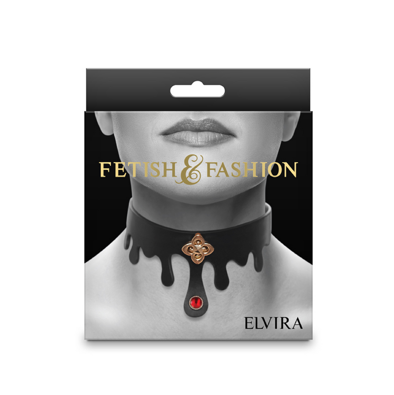 Fetish & Fashion - Elvira Collar - Black (8523176902873)