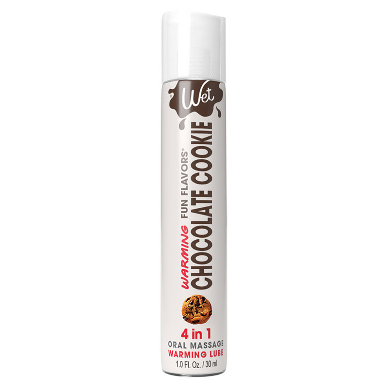 Wet Warming Fun Flavors Chocolate Cookie 4-In-1 Lubricant 1oz (8513383563481)