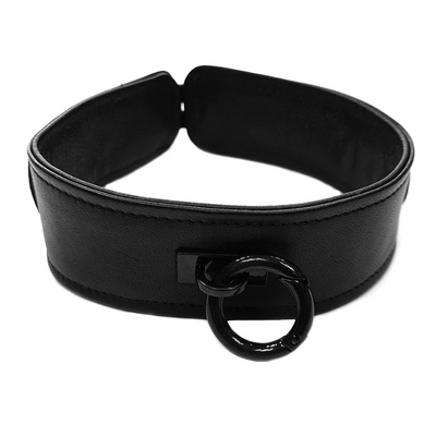 Leather Collar Black (8181816459481)