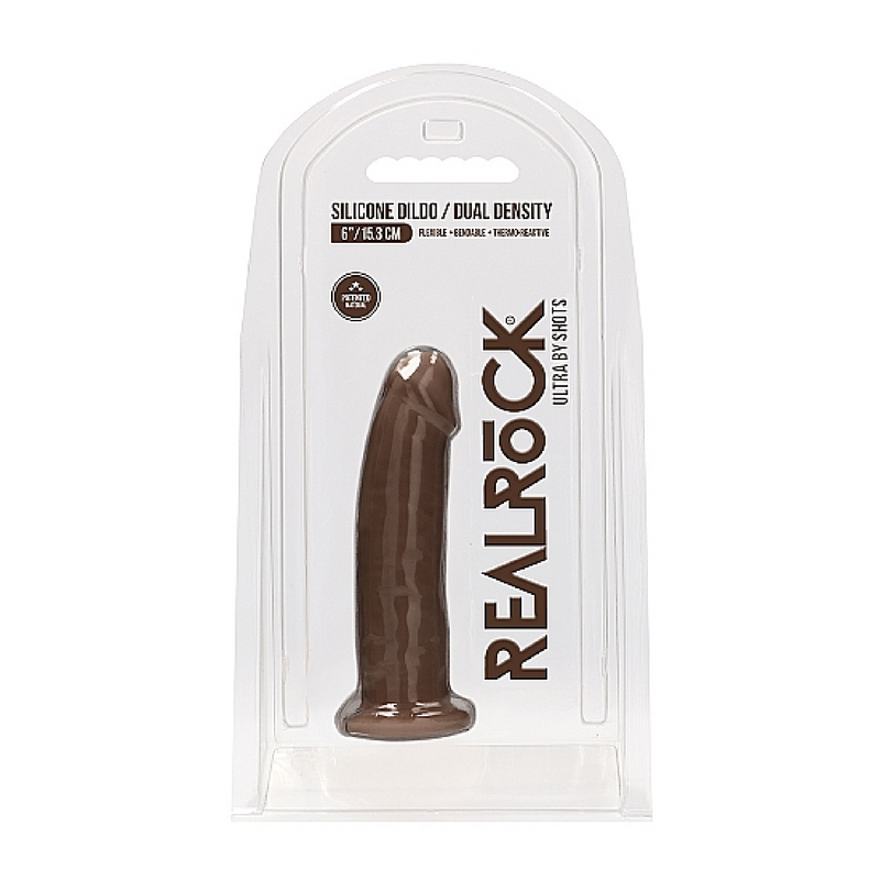 Silicone Dildo Without Balls - 15,3 cm - Brown (8185567936729)