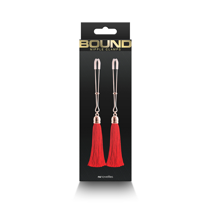 Bound - Nipple Clamps - T1 - Red (8189520314585)