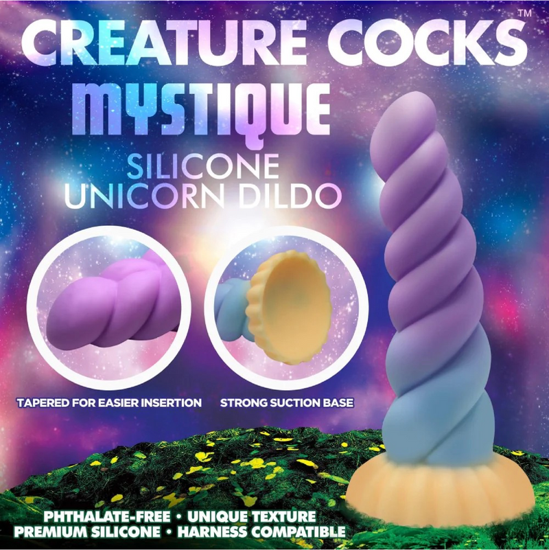 Mystique Silicone Unicorn Dildo (8175982215385)