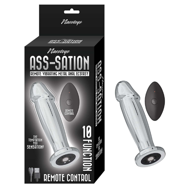 ASS-SATION REMOTE VIBRATING METAL ANAL ECSTASY-SILVER (8219992981721)
