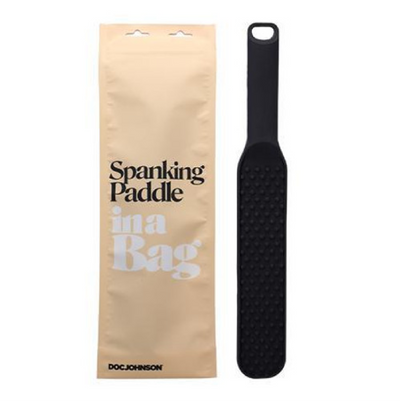In a Bag Spanking Paddle - Black (8199305134297)