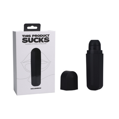 This Product Sucks - Sucking Clitoral Stimulator - Rechargeable - Black (8236339429593)