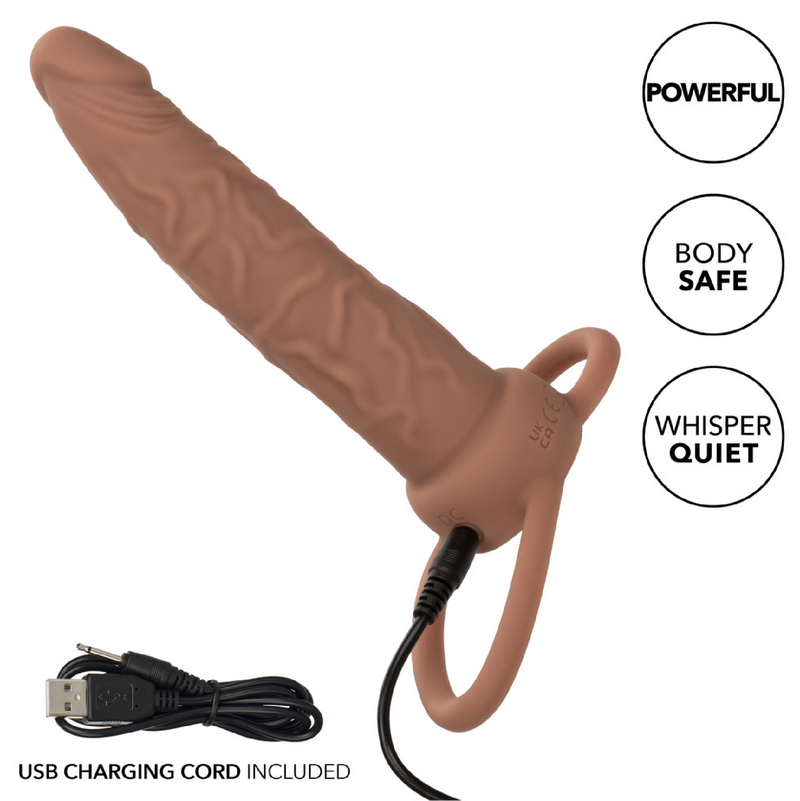 Performance Maxx™ Rechargeable Dual Penetrator - Brown (8206516453593)