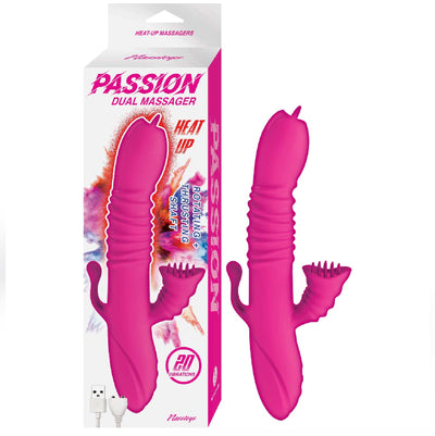 PASSION DUAL MASSAGER HEAT UP-PINK (8219852210393)