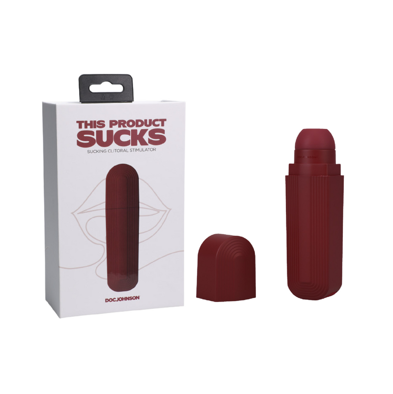 This Product Sucks - Sucking Clitoral Stimulator - Rechargeable - Red (8236342542553)