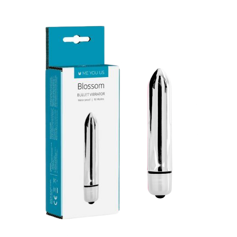 Blossom 10 Mode Bullet Vibrator Silver (8201095774425)