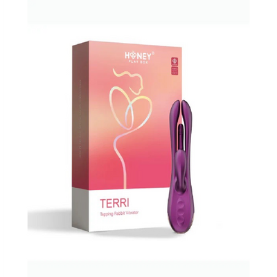 TERRI App-Controlled Kinky Finger Tapping Rabbit Vibrator Purple (8905790554329) (8905794126041)