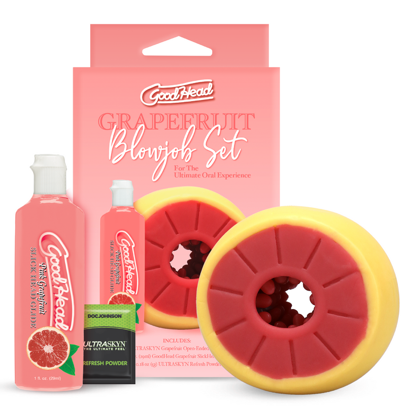 GoodHead - Grapefruit Blowjob Set - Yellow (8983328555225)