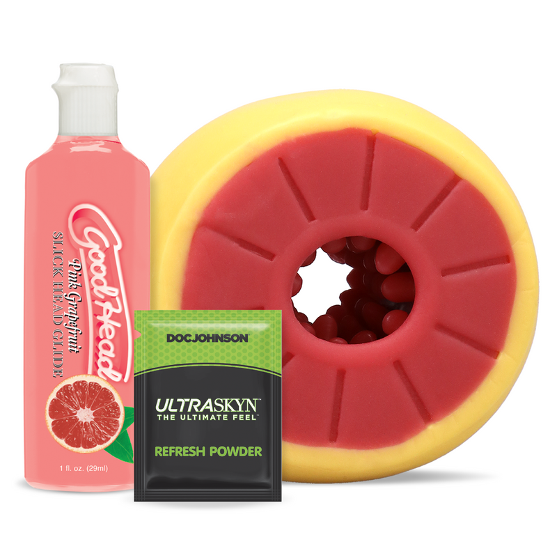 GoodHead - Grapefruit Blowjob Set - Yellow (8983328555225)