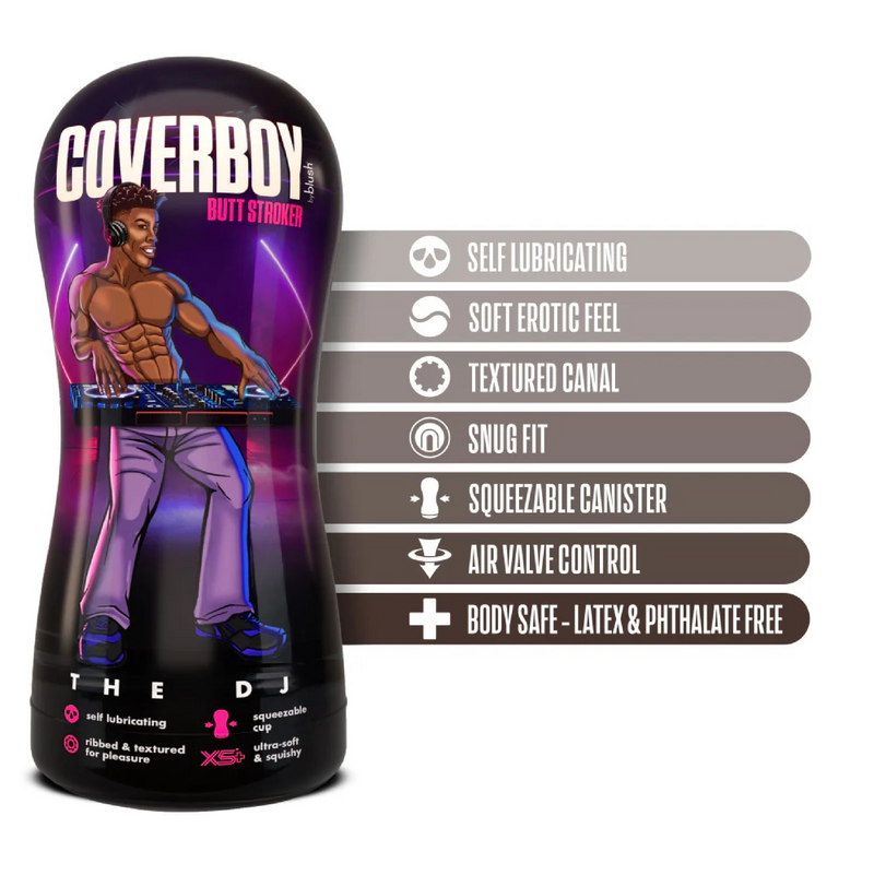 Coverboy - The DJ - Self Lubricating Stroker - Brown (8944410591449)