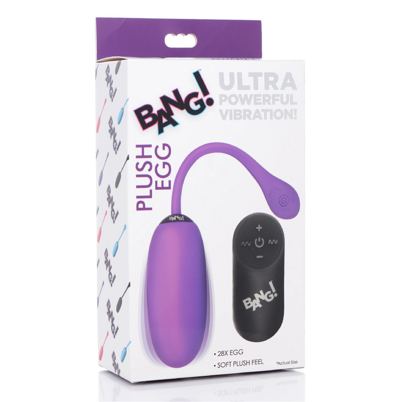 28X Remote Control Silicone Plush Egg - Purple (8350163927257)