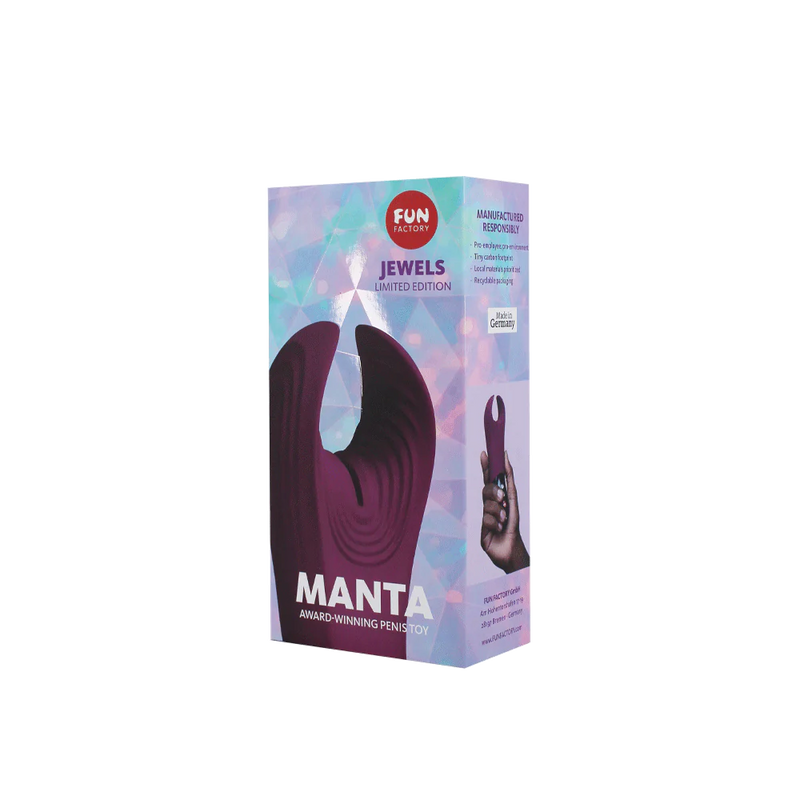 Manta Vibrating Stroker -Jewels Special Edition / Grape (8388655448281)